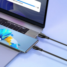 Кабель Baseus Pudding Series Fast Charging Data Cable USB to Type-C 100W 20V 5A 1.2m Чорний