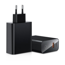 Сетевое зарядное устройство Baseus Speed PPS Intelligent Power-off QC4.0+PD3.0 45W USB+Type-C 6A Черный