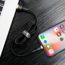 Кабель Baseus Cafule Cable USB to Lightning 2.4A 1m Черно-Золотий