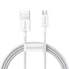 Кабель Baseus Superior Series Fast Charging Data Cable USB to Micro USB 2A 1m Білий