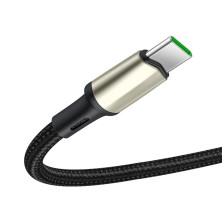 Кабель Baseus Cafule Cable Suppport VOOC USB to Type-C 100W 20V 5A 1m Чорний