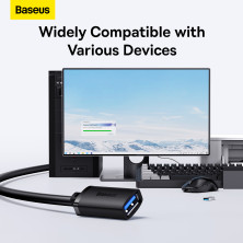 USB удлинитель Baseus AirJoy Series USB3.0 to USB3.0 Extension кабель 5м Черный