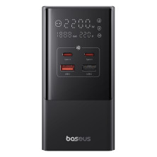 Мережевий зарядний пристрій Baseus PowerCombo Tower PowerStrip 35W 3AC+2USB+2Type-C 3A Чорний