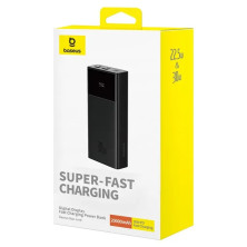 УМБ Baseus Star-Lord Digital Display 20000mAh 30W с технологией QC3.0+PD3.0 2USB+Type-C + Кабель USB to Type-C Черный