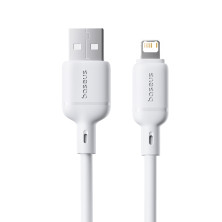 Кабель Baseus Silky Series Fast Charging Data Cable USB to Lightning 2.4A 1m Білий