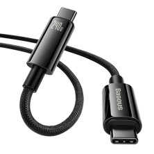 Кабель Baseus Tungsten Gold Fast Charging Data Cable Type-C to Type-C 240W 2m Черный
