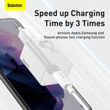 Сетевое зарядное устройство Baseus Super Si Quick Charger 1C QC3.0+PD3.0 25W Type-C 3A Белый