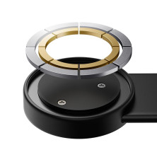 Бездротовий автомобільний зарядний пристрій Baseus C02 Magnetic Phone Holder Wireless Charger з функцією MagSafe і технологією Qi 15W Чорний