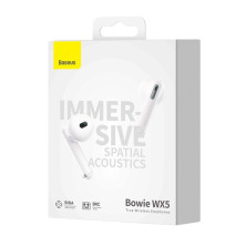 Беспроводные Bluetooth наушники Baseus Bowie WX5 True Wireless TWS Earphones Белый