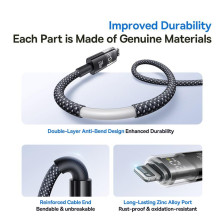 Кабель Baseus Display 2 Series Fast Charging Data Cable Type-C to Lightning PD 20W 2m Черный