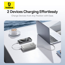 УМБ Baseus Free2Pull with Retractable Cable 20000mAh 65W з технологією QC3.0+PD3.0 та Type-C кабелем 60W Сірий