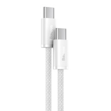 Кабель Baseus Dynamic Series Fast Charging Data Cable Type-C to Type-C 100W 20V 5A 2m Білий