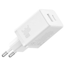 Мережевий зарядний пристрій Baseus Cube Fast Charger QC3.0+PD3.0 30W USB+Type-C 3A Білий