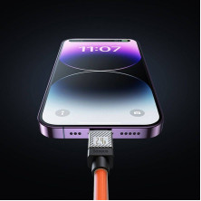 Кабель Baseus CoolPlay Series Fast Charging Cable USB to Lightning 2.4A 2m Оранжевый