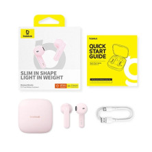 Бездротові Bluetooth навушники Baseus Bowie E16 True Wireless TWS Earphones Рожевий