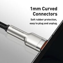 Кабель Baseus Cafule Metal Data Cable USB to Type-C 66W 11V 6A 0.25m Черный
