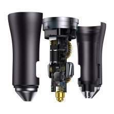 Автомобільний зарядний пристрій Baseus Golden Contactor Pro Dual Quick Charger Car Charger 40W 2Type-C Сірий