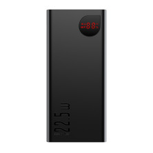 УМБ Baseus Adaman 40000mAh 22.5W з технологією QC3.0 + PD3.0 3USB+Type-C + Кабель USB to Micro Чорний