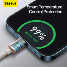 Кабель Baseus Crystal Shine Series Fast Charging Data Cable Type-C to Lightning PD 20W 1.2m Розовый