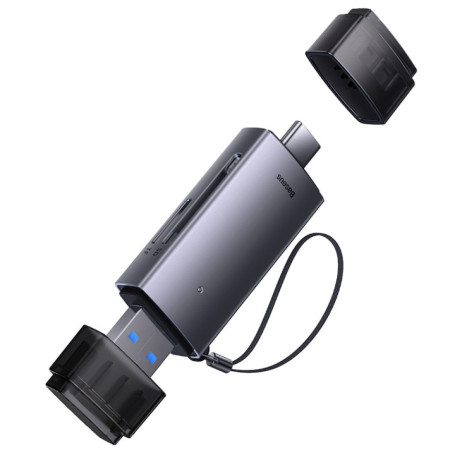 Кардрідер Baseus Lite Card Card Reader USB/Type-C, SD/TF Cards Сірий