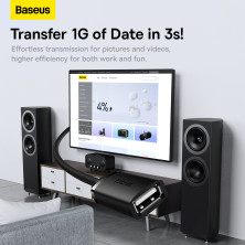 USB удлинитель Baseus AirJoy Series USB2.0 to USB2.0 Extension кабель 1.5м Черный