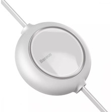 Кабель Baseus Bright Mirror Retractable 3-in-1 Fast Charging Data Cable USB to Lightning+Type-C+MicroUSB 3.5А 1.2m Белый