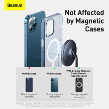 Беспроводное зарядное устройство Baseus Swan 2in1 Magnetic с функцией MagSafe и Qi 20W и адаптером QC3.0 Черный