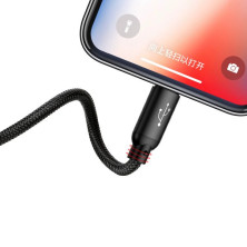Кабель Baseus Three Primary Colors 3-in-1 Fast Charging Data Cable USB to Lightning+Type-C+MicroUSB 3.5А 0.3m Чорний