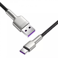 Кабель Baseus Cafule Metal Data Cable USB to Type-C 66W 11V 6A 0.25m Черный