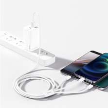 Кабель Baseus Superior Series 3-in-1 Fast Charging Data Cable USB to Lightning+Type-C+MicroUSB 3.5А 1m Білий
