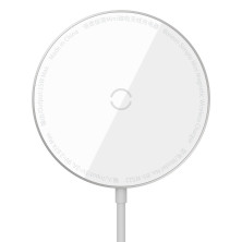 Беспроводное зарядное устройство Baseus Simple Mini Magnetic с функцией MagSafe и Qi 15W Белый