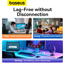 Кабель Baseus High Speed CAT6 RJ45 Gigabit Network Cable Ethernet Плоский 12m Черный