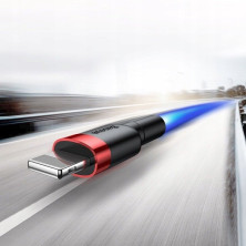 Кабель Baseus Cafule Cable USB to Lightning 1.5A 2m Чорно-Червоний