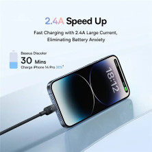 Кабель Baseus Discolor Series Fast Charging Data Cable USB to Lightning 2.4A 1m Черный