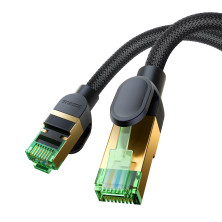 Кабель Baseus High Speed CAT8 RJ45 40Gigabit Network Ethernet Braided Cable Круглый 3m Черный