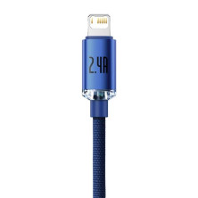 Кабель Baseus Crystal Shine Series USB to Lightning 2.4A 1.2m Синий