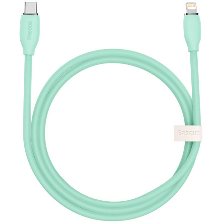 Кабель Baseus Jelly Liquid Silica Gel Fast Charging Data Cable Type-C to Lightning PD 20W 1.2m Зелений