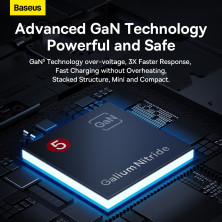 Сетевое зарядное устройство Baseus GaN5 Pro Desktop Fast Charger 67W USB+2Type-C+HDMI + кабель Baseus Type-C to Type-C 100W 20V/5A 1м Черный