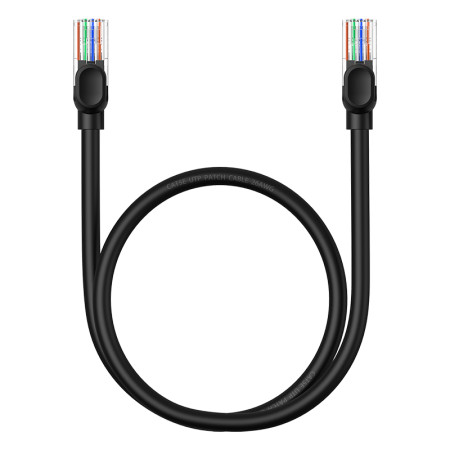 Кабель Baseus High Speed CAT5 RJ45 Gigabit Network Cable Ethernet Круглый 0.5m Черный