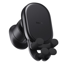 Автодержатель для телефона Baseus Stable Gravitational Car Mount Air Vent Version в воздуховод (SUWX020001) Черный
