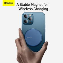 Беспроводное зарядное устройство Baseus Simple Mini Magnetic с функцией MagSafe и Qi 15W Синий