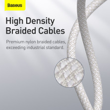 Кабель Baseus High Density Braided Fast Charging Data Cable Type-C to Lightning PD 20W 1m Белый