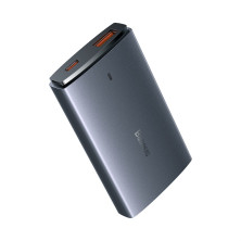 Мережевий зарядний пристрій Baseus GaN5 Pro Ultra-Slim Ultra-Slim Fast Charger 65W USB+Type-C + кабель Baseus Type-C to Type-C 100W 20V/5A 1м Універсальний Сірий