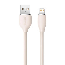 Кабель Baseus Jelly Liquid Silica Gel USB to Lightning 2.4A 1.2m Рожевий