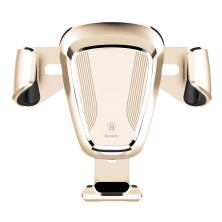 Автодержатель для телефона Baseus Gravity Car Mount в воздуховод Золотистый