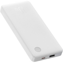 УМБ Baseus Airpow Lite 10000mAh 15W 3A USB+Type-C Білий