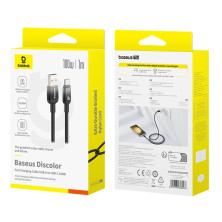 Кабель Baseus Discolor Series Fast Charging Data Cable USB to Type-C 100W 20V 5A 1m Чорний