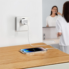 Мережевий зарядний пристрій Baseus GaN5 Fast Charger 1C PD3.0 20W Type-C 3A Білий