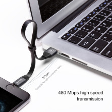 Кабель Baseus Nimble Portable Series Fast Charging Data Cable USB to Lightning 2.4A 0.23m Черный
