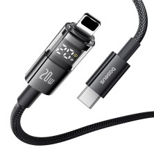 Кабель Baseus Display 2 Series Fast Charging Data Cable Type-C to Lightning PD 20W 1m Черный
